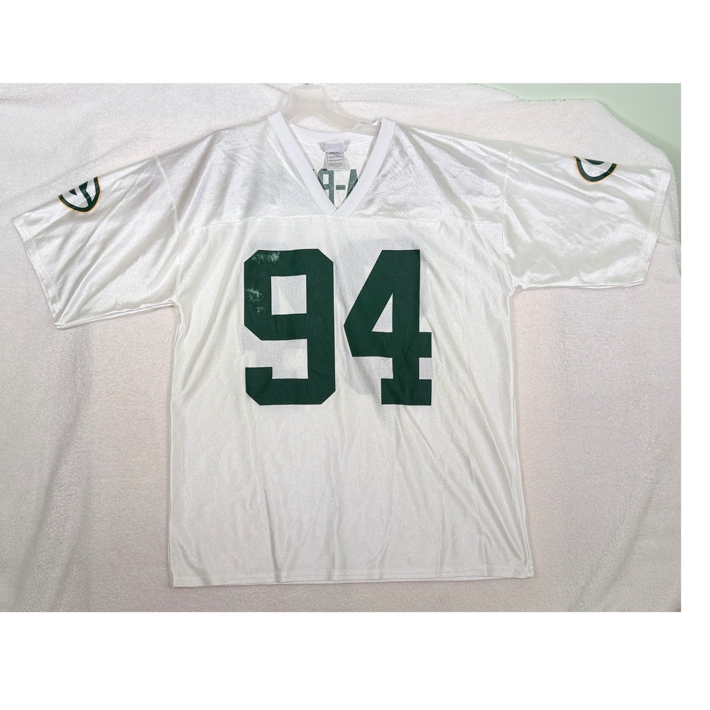 NFL Green Bay Packers Gbaja-Biamila 94 Jersey Mens Large White 7042A